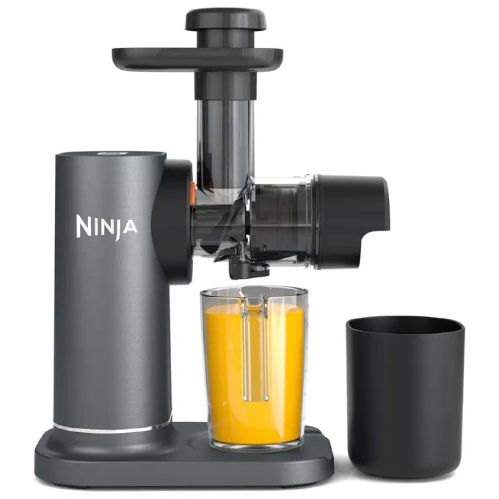 Ninja JC151EU Estrattore di Succo a Freddo NeverClog 150 W, Caraffa 700 ml, Grigio