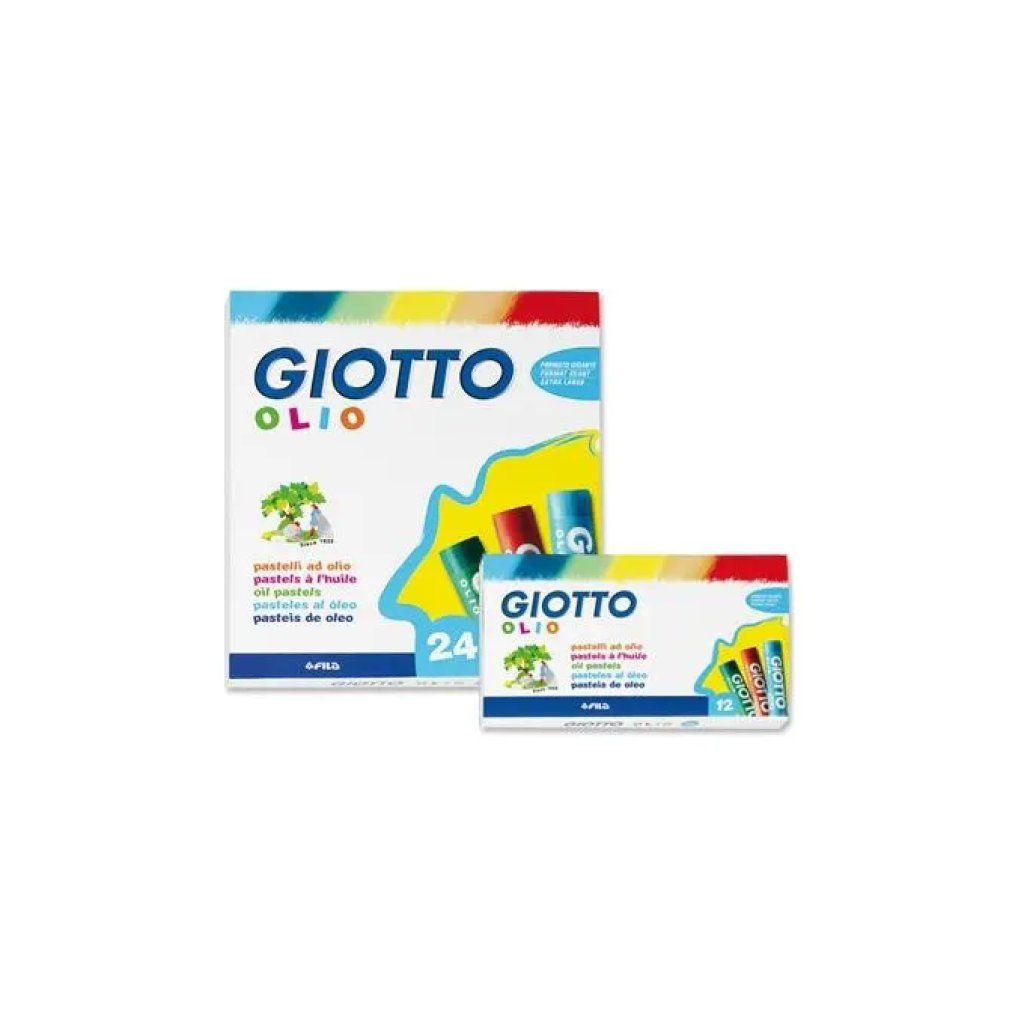 Giotto Olio Maxi – Pastelli a Olio, 24 Colori Assortiti