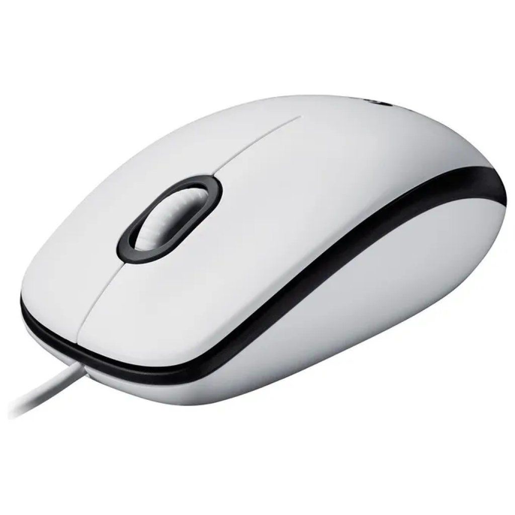 Logitech M100 Mouse Ottico USB Cablato Bianco Logitech M100 Mouse Ottico USB Cablato Bianco