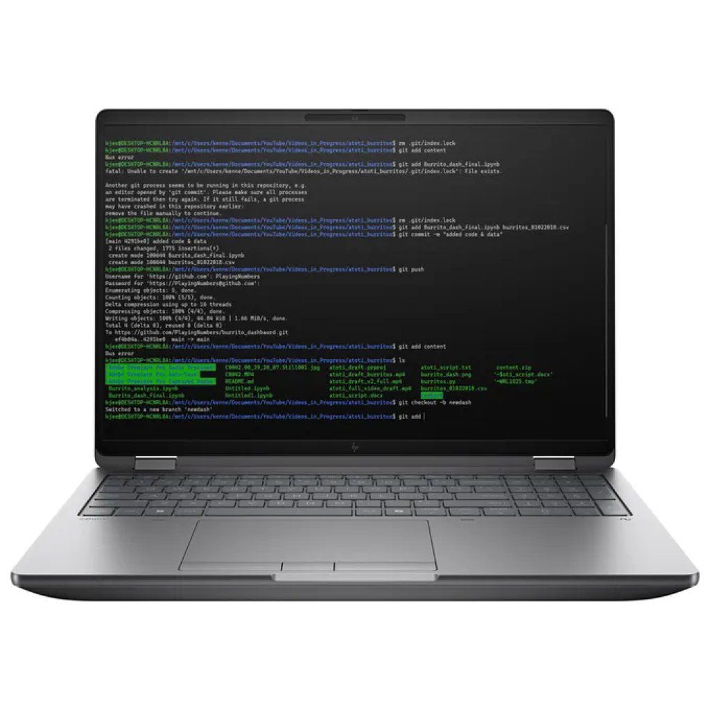HP ZBook Fury G1i – Workstation 16″, Core Ultra 7, 32 GB, 1 TB SSD, RTX PRO 2000