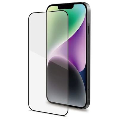 Celly Full Glass per iPhone 15 – Vetro Temperato 9H Nero