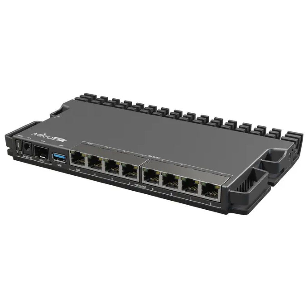 MikroTik RB5009UG+S+IN Router cablato 2.5GbE con PoE e SFP+