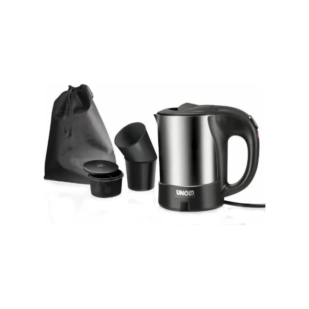 UNOLD 18575 Uno – Bollitore da viaggio 0,5 L, 1000 W, nero UNOLD 18575 Uno – Bollitore da viaggio 0,5 L, 1000 W, nero