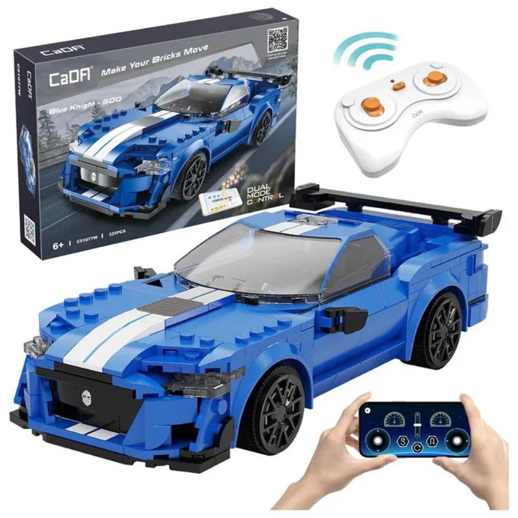 CaDA Blue Knight 500 – Auto radiocomandata da costruire, 325 pezzi, blu