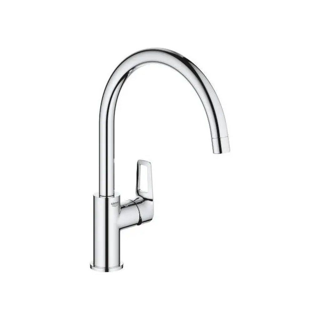 GROHE Start Loop 31374001 – Miscelatore monocomando per lavello, bocca alta girevole, cromo
