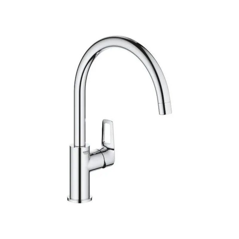 GROHE Start Loop 31374001 – Miscelatore monocomando per lavello, bocca alta girevole, cromo