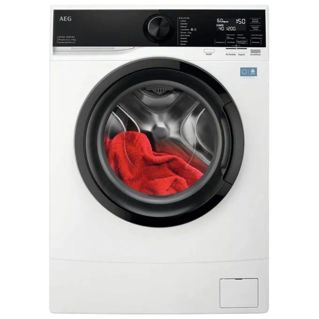 AEG Lavatrice slim AEG Serie 6000 L6SE47A, 7 kg, 1400 giri/min, classe A, bianca AEG Lavatrice slim AEG Serie 6000 L6SE47A, 7 kg, 1400 giri/min, classe A, bianca