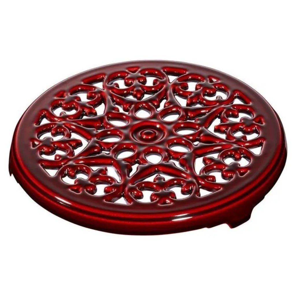Staub Sottopentola Tondo in Ghisa Smaltata Rosso, 23 cm