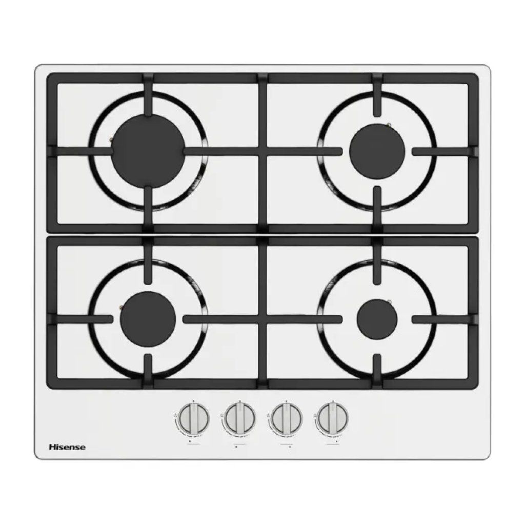 Hisense GM643XHFCI Piano cottura a gas da incasso, 60 cm, 4 fuochi, inox