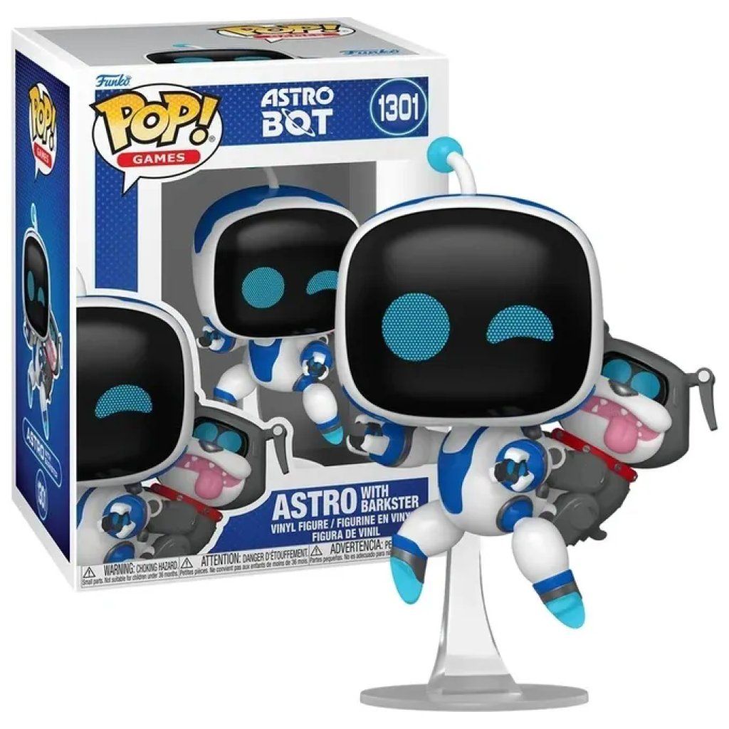 Funko POP! Games Astro Bot con Barkster – Statuetta in vinile