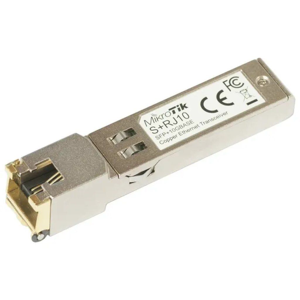 MikroTik S+RJ10 Transceiver SFP+ 10GBASE-T RJ45 MikroTik S+RJ10 Transceiver SFP+ 10GBASE-T RJ45