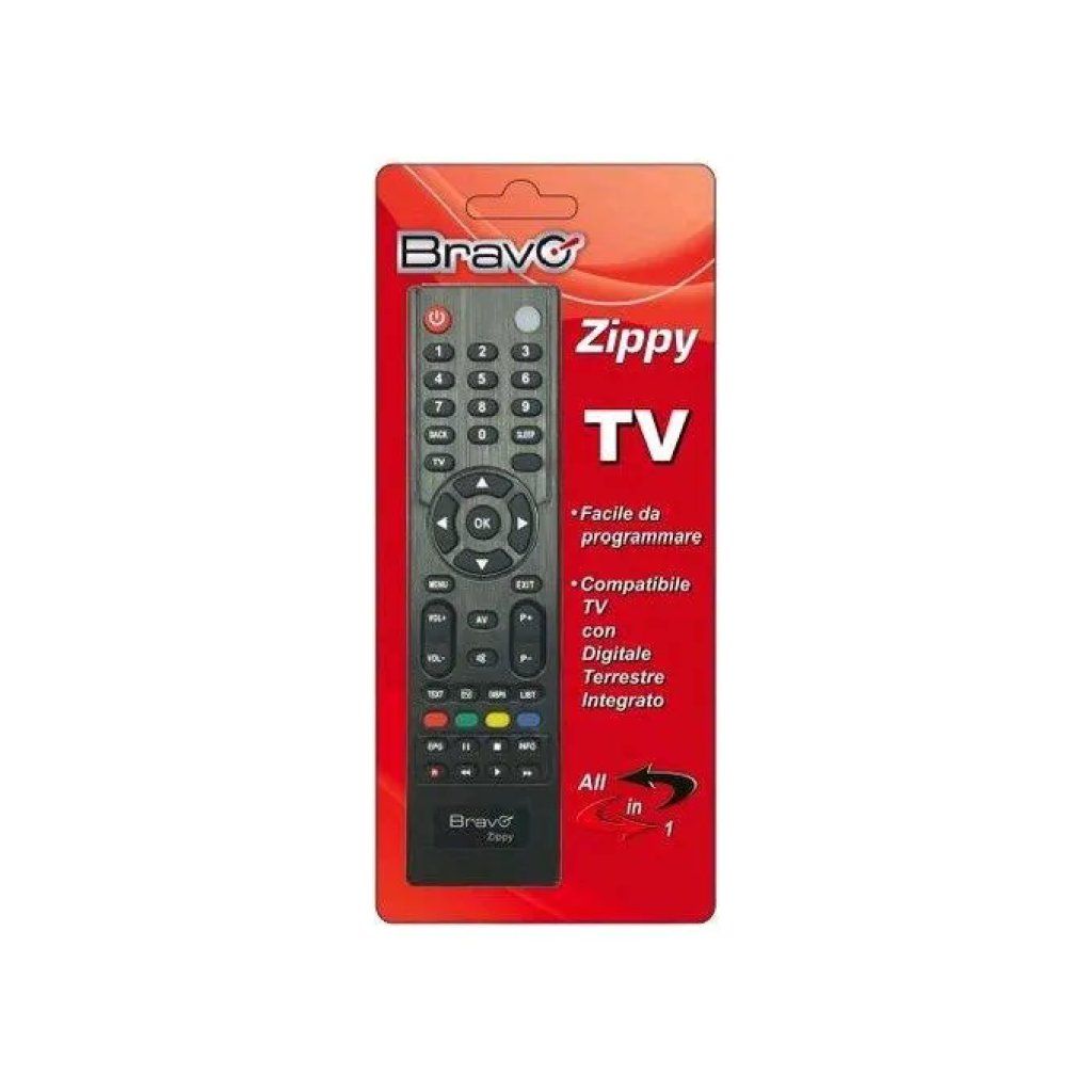 Bravo ZIPPY Telecomando Universale Semplificato per TV