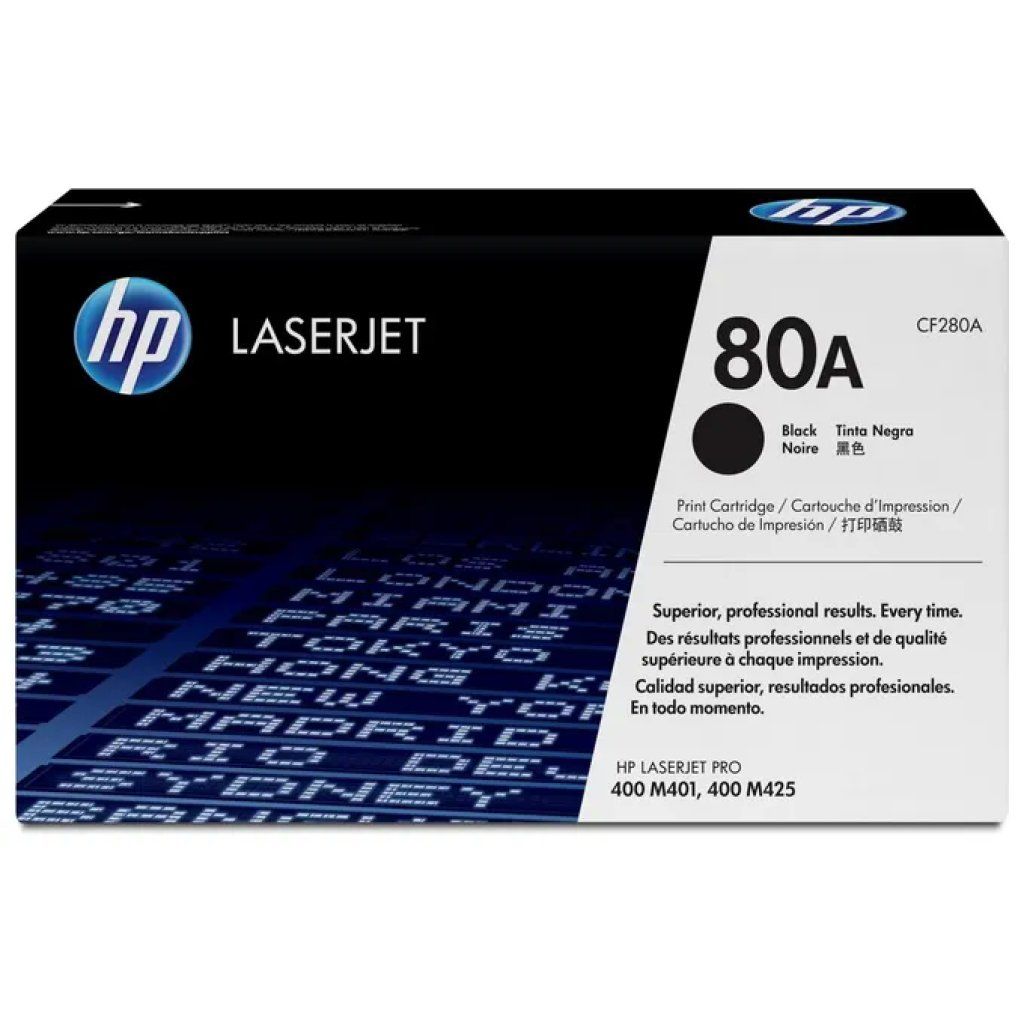HP 80A CF280A Toner Nero Originale per LaserJet