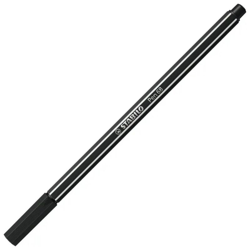 STABILO Pen 68 – Confezione da 10 Pennarelli Neri
