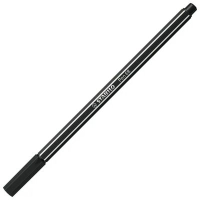 STABILO Pen 68 Pennarelli Neri – Confezione da 10