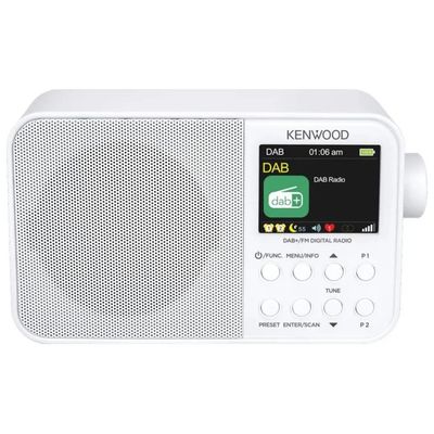 Kenwood CR-M30DAB-W Radio Portatile DAB+ con Bluetooth, Bianca