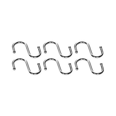 Tescoma Monti – Set di 6 ganci da cucina cromati, 7 cm Tescoma Monti – Set di 6 ganci da cucina cromati, 7 cm