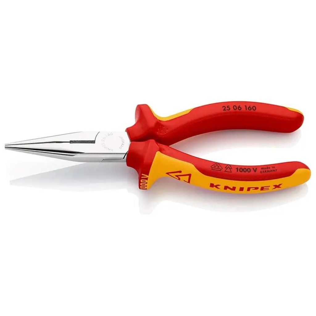 KNIPEX 25 06 160 Pinza a becchi piatti con tronchese, 160 mm