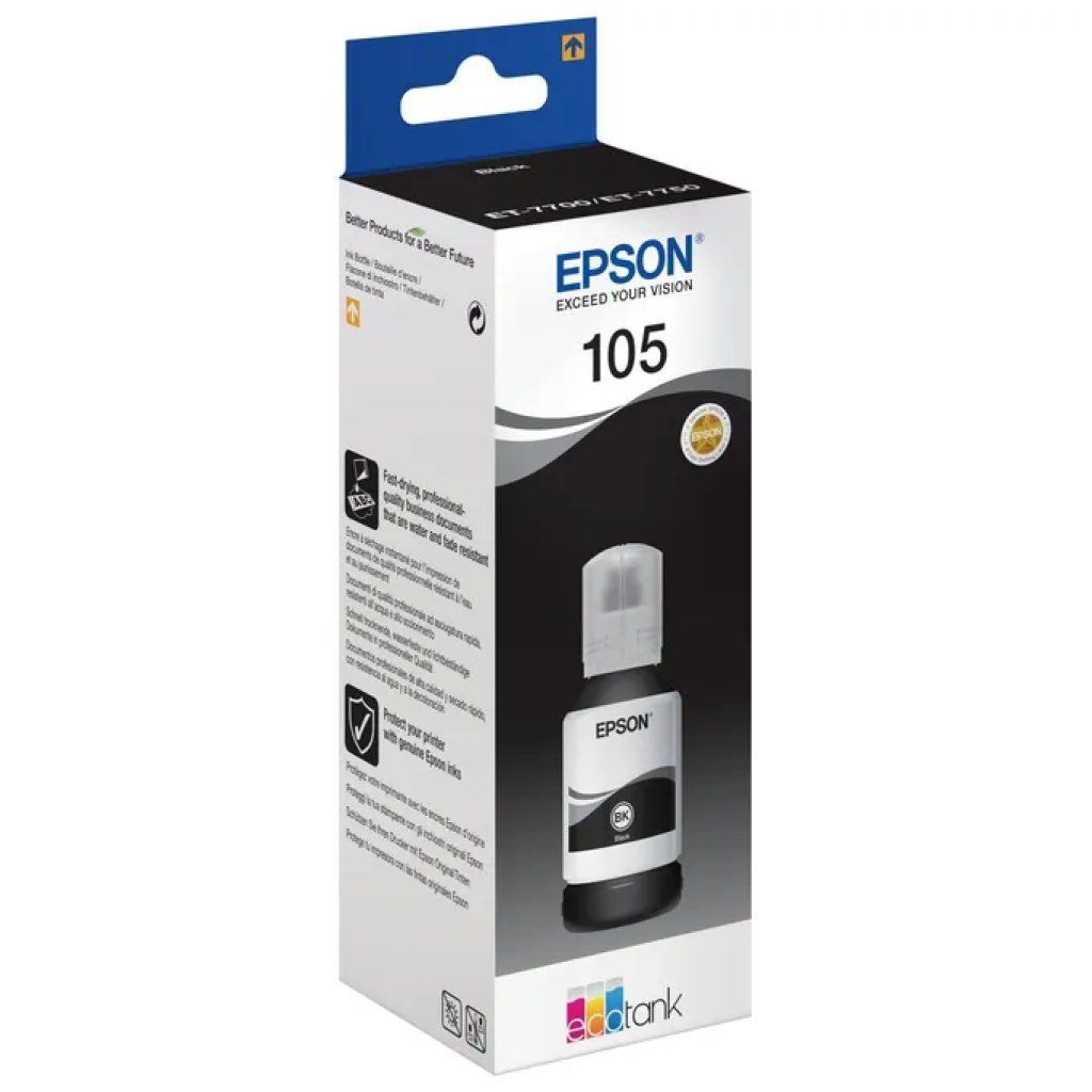 Epson 105 EcoTank Inchiostro Nero Originale, 140 ml