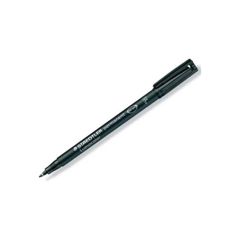 Staedtler Lumocolor Permanent F – Pennarelli neri, confezione da 10