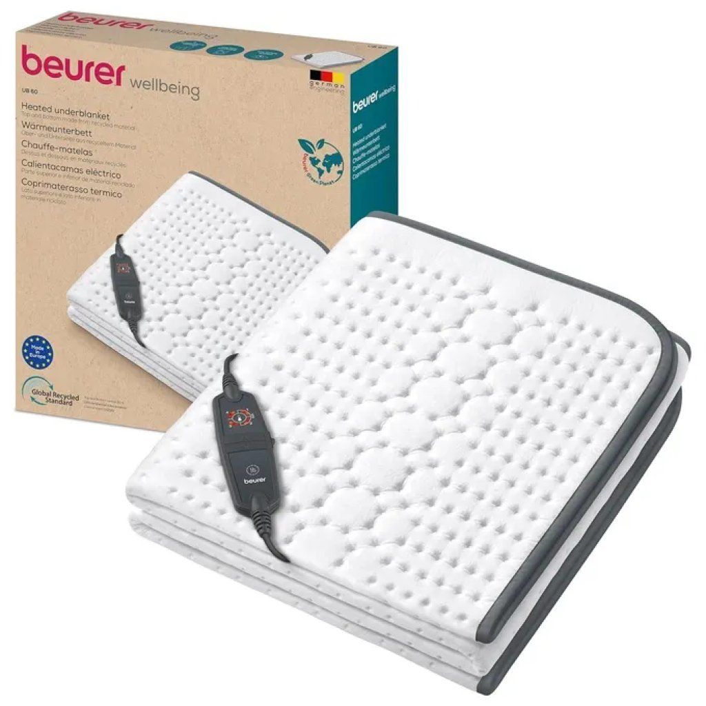 Beurer UB 60 Green Planet Scaldaletto Singolo 150 × 80 cm, 60 W Beurer UB 60 Green Planet Scaldaletto Singolo 150 × 80 cm, 60 W