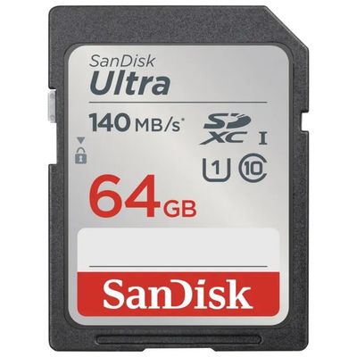SanDisk Ultra SDXC 64 GB, scheda di memoria UHS-I fino a 140 MB/s SanDisk Ultra SDXC 64 GB, scheda di memoria UHS-I fino a 140 MB/s