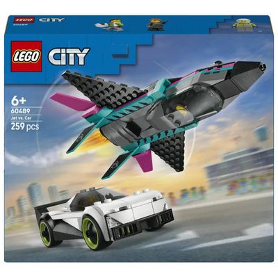 LEGO City Jet contro Auto Sportiva 60489, 259 pezzi
