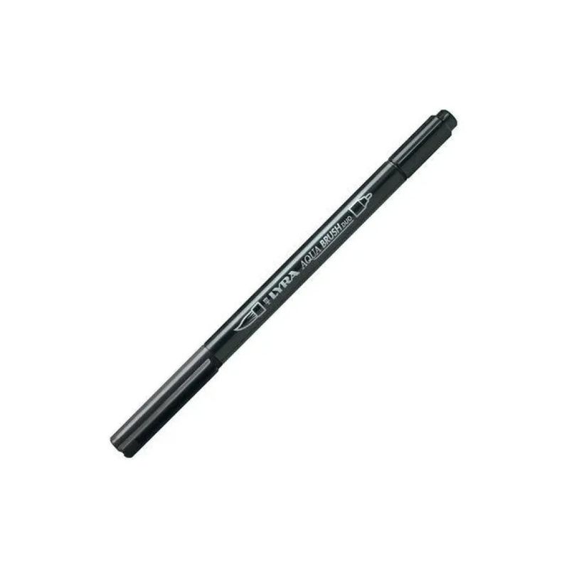 LYRA Aqua Brush Duo Nero – Pennarelli a doppia punta, confezione da 10