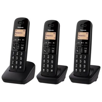 Panasonic KX-TGB613JT Telefono Cordless DECT Trio Nero