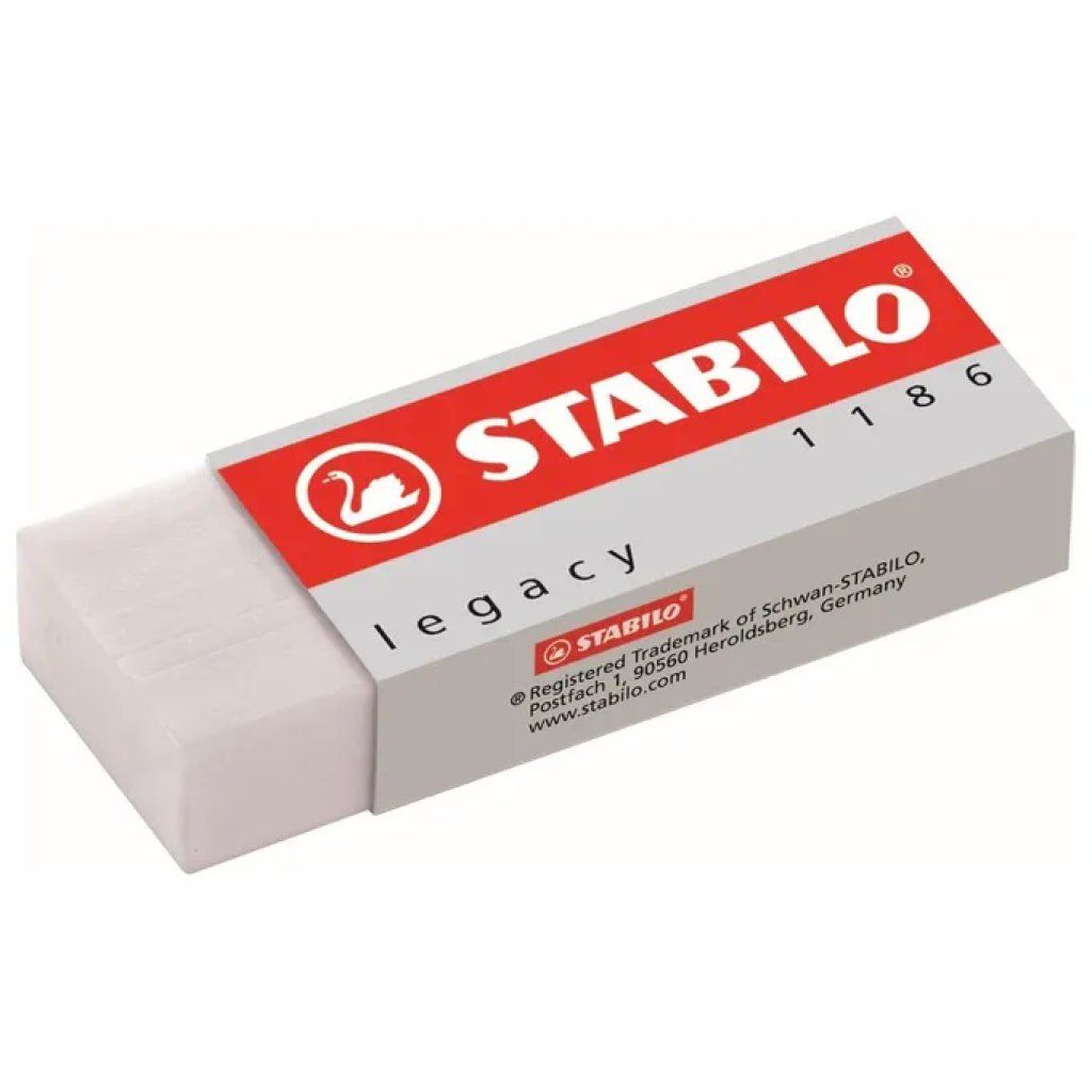 STABILO Legacy 1186-20 – 20 gomme bianche senza PVC
