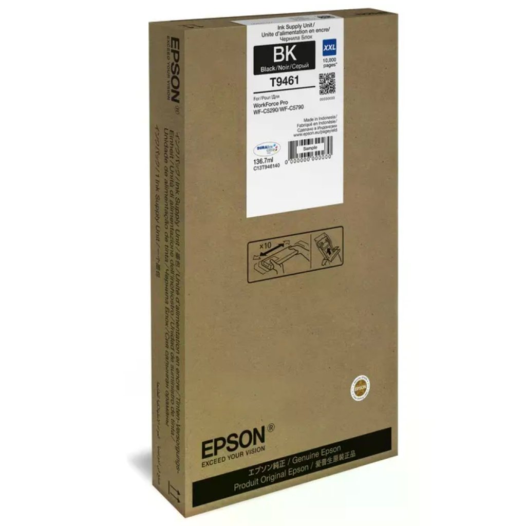 Epson T9496 Cartuccia Originale Nero XXL, 136,7 ml