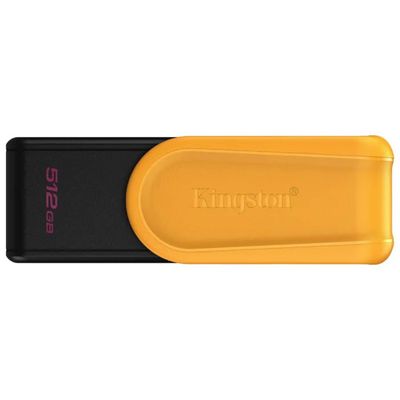 Kingston DataTraveler Exodia S 512GB, chiavetta USB 3.2 girevole nero-gialla