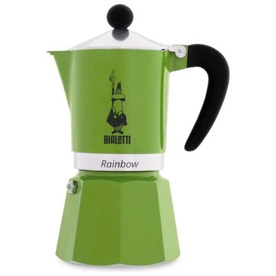 Bialetti Rainbow Moka 3 Tazze Verde