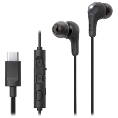 JVC HA-FR9UC-B Auricolari In-Ear USB-C con Microfono, Nero
