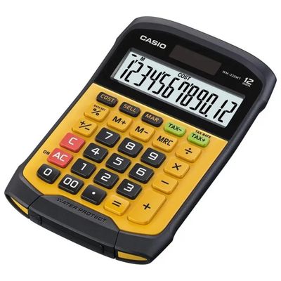 Casio WM-320MT Calcolatrice 12 Cifre IP54 Nera Casio WM-320MT Calcolatrice 12 Cifre IP54 Nera