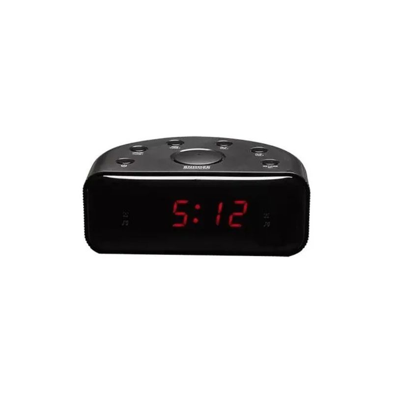 Denver CR-430 Radio Sveglia FM PLL con Display LED, Nero