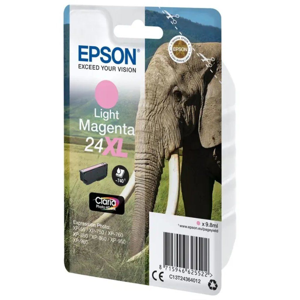 Epson 24XL C13T24364022 Cartuccia Magenta Chiaro