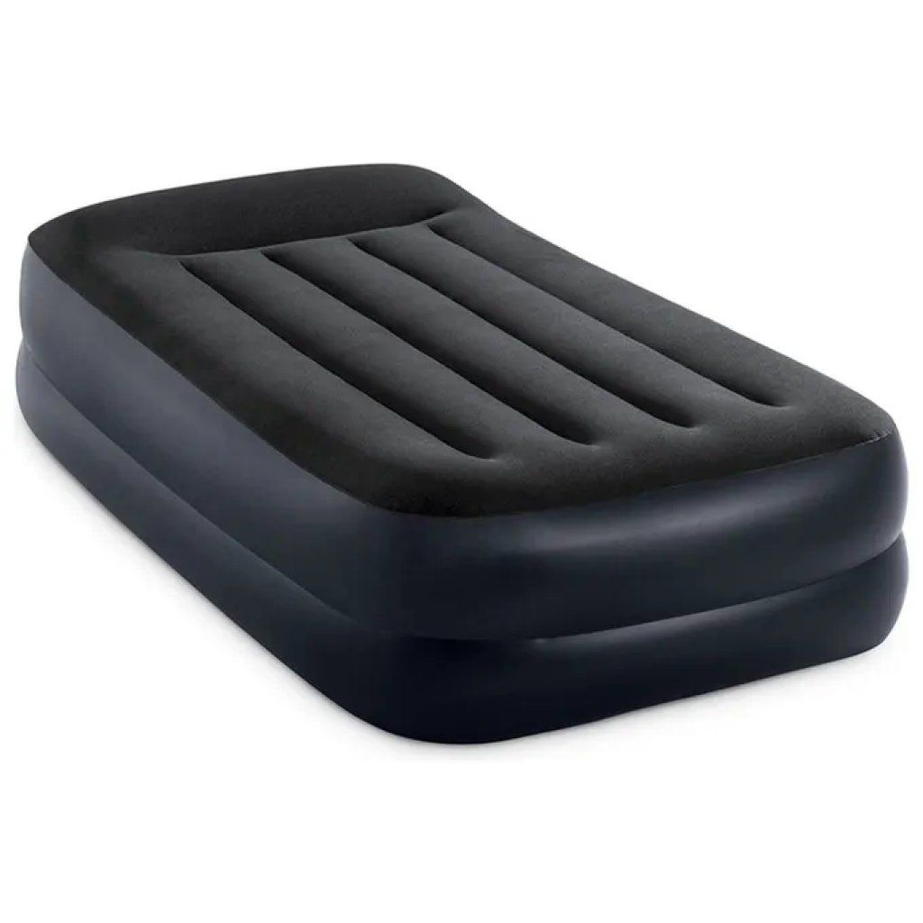Intex Dura-Beam Pillow Rest Materasso Gonfiabile Singolo con Pompa Elettrica, 99 × 191 × 42 cm, Blu Intex Dura-Beam Pillow Rest Materasso Gonfiabile Singolo con Pompa Elettrica, 99 × 191 × 42 cm, Blu