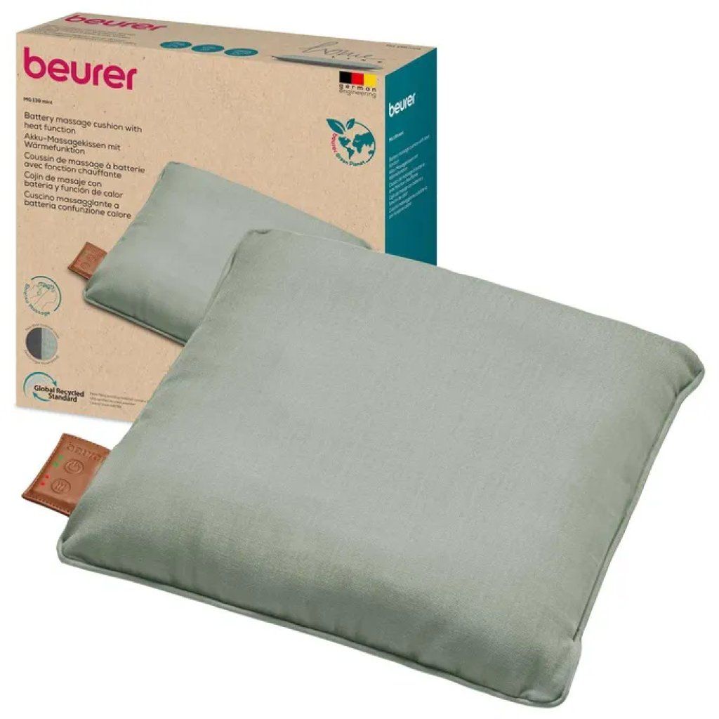 Beurer MG 139 Cuscino Massaggiante Shiatsu a Batteria, Menta Beurer MG 139 Cuscino Massaggiante Shiatsu a Batteria, Menta