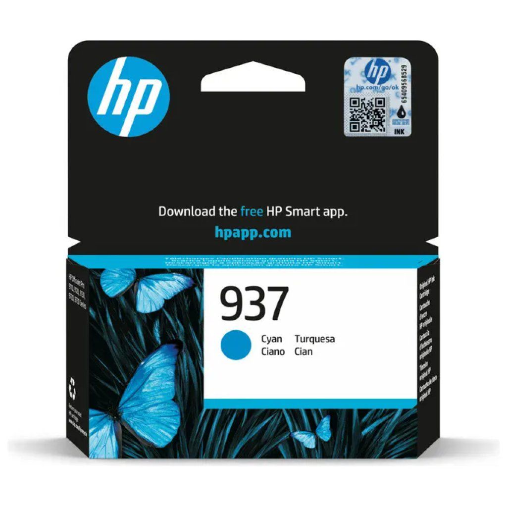 HP Cartuccia originale HP 937 Ciano per OfficeJet Pro – 800 pagine HP Cartuccia originale HP 937 Ciano per OfficeJet Pro – 800 pagine