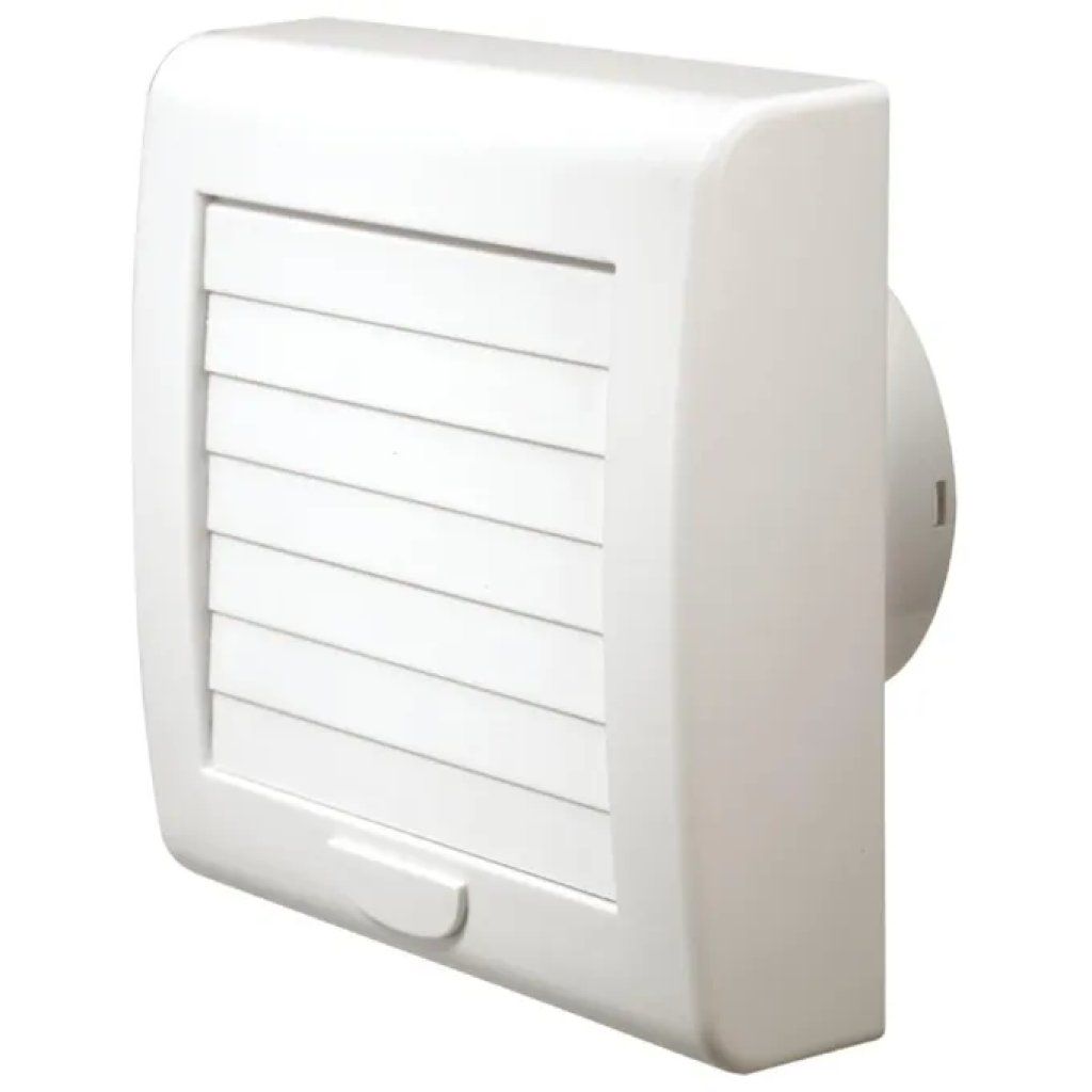 La Ventilazione AA12G – Aspiratore elicoidale con serranda automatica, 150 m³/h, 20 W, IPX4, bianco