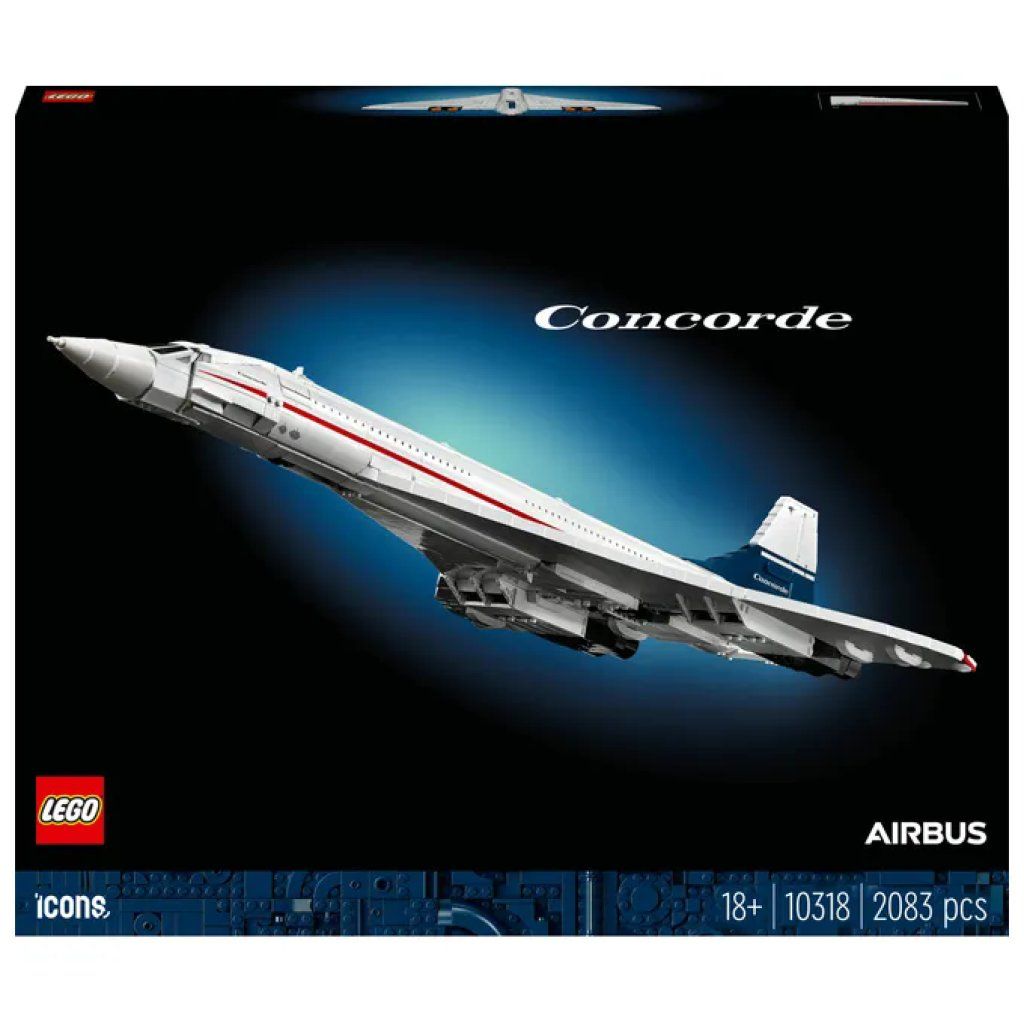 LEGO ICONS Concorde 10318 – Aereo da costruire, 2083 pezzi