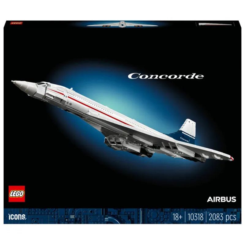 LEGO ICONS Concorde 10318 – Aereo da costruire, 2083 pezzi