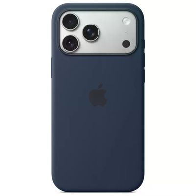 Apple Custodia MagSafe in silicone per iPhone 17 Pro Max – Blu scuro Apple Custodia MagSafe in silicone per iPhone 17 Pro Max – Blu scuro