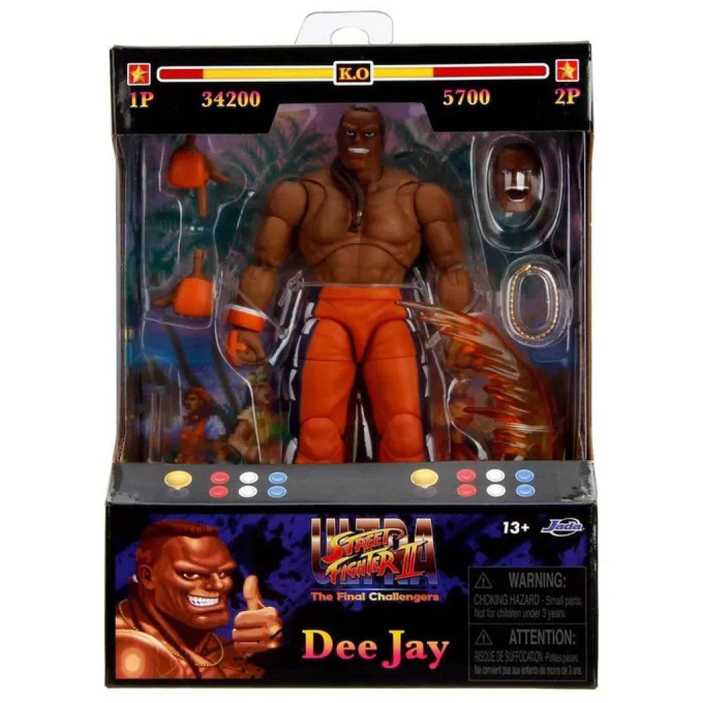 Jada Toys Dee Jay – Action figure Street Fighter II, 15 cm, scala 1:12 Jada Toys Dee Jay – Action figure Street Fighter II, 15 cm, scala 1:12