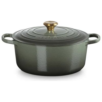 Le Creuset Signature casseruola rotonda in ghisa smaltata, 26 cm, Thyme