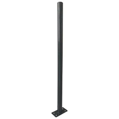 VIGOR-BLINKY Paletto tondo VIGOR con piastra, antracite, 48 mm, H 180 cm