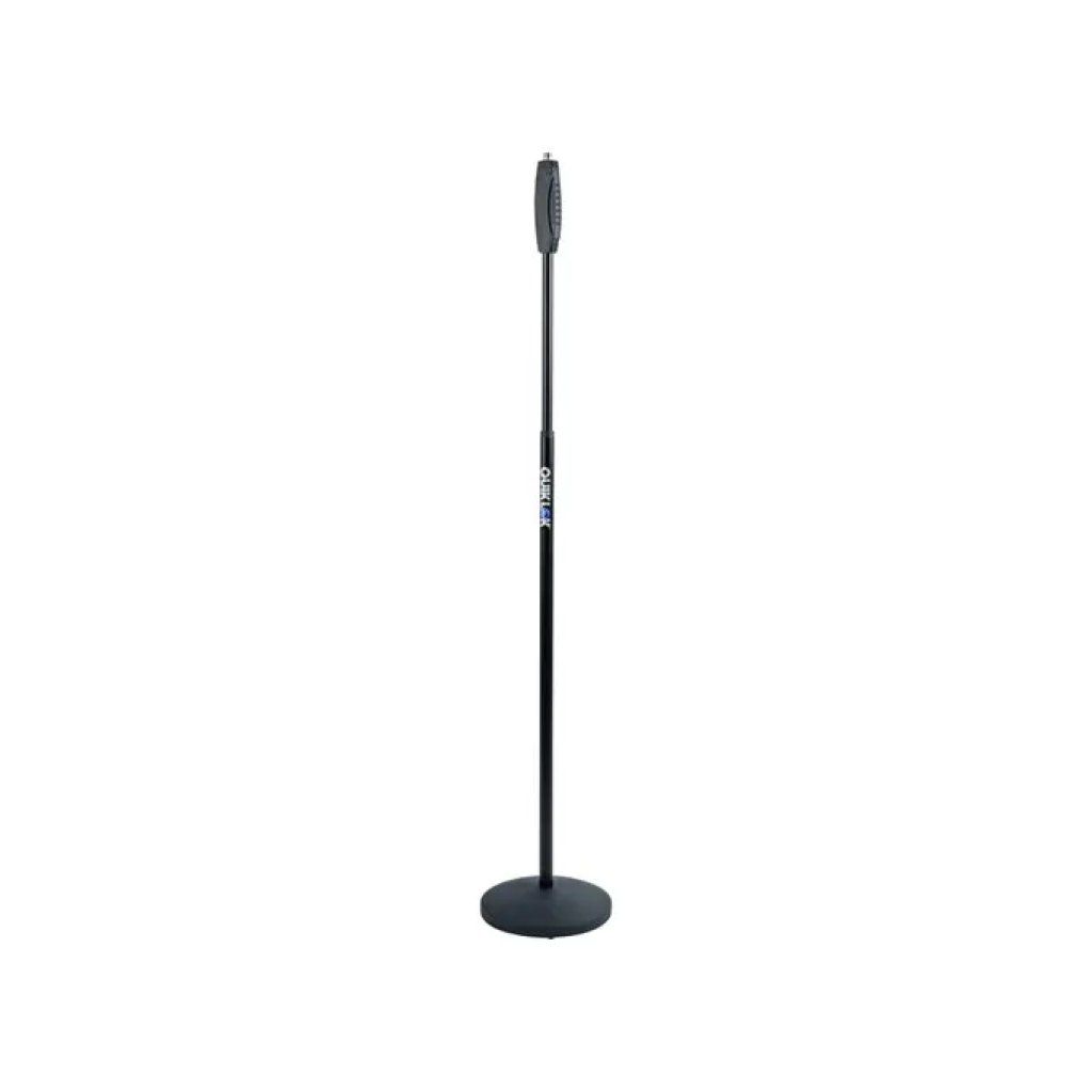 Quiklok A498BK Asta microfonica da pavimento con base tonda