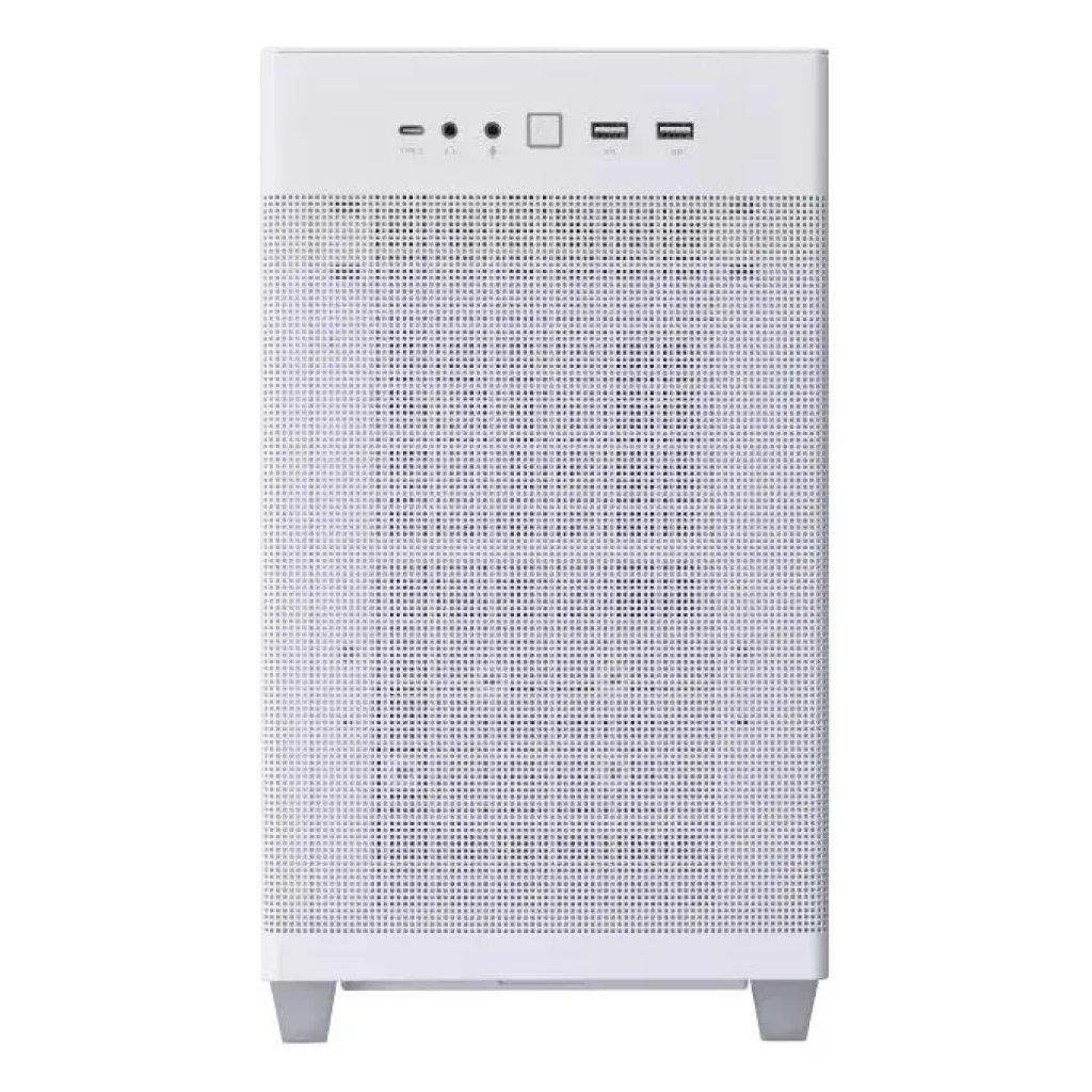 ASUS Prime AP201 TG Case Micro-ATX Mesh Bianco