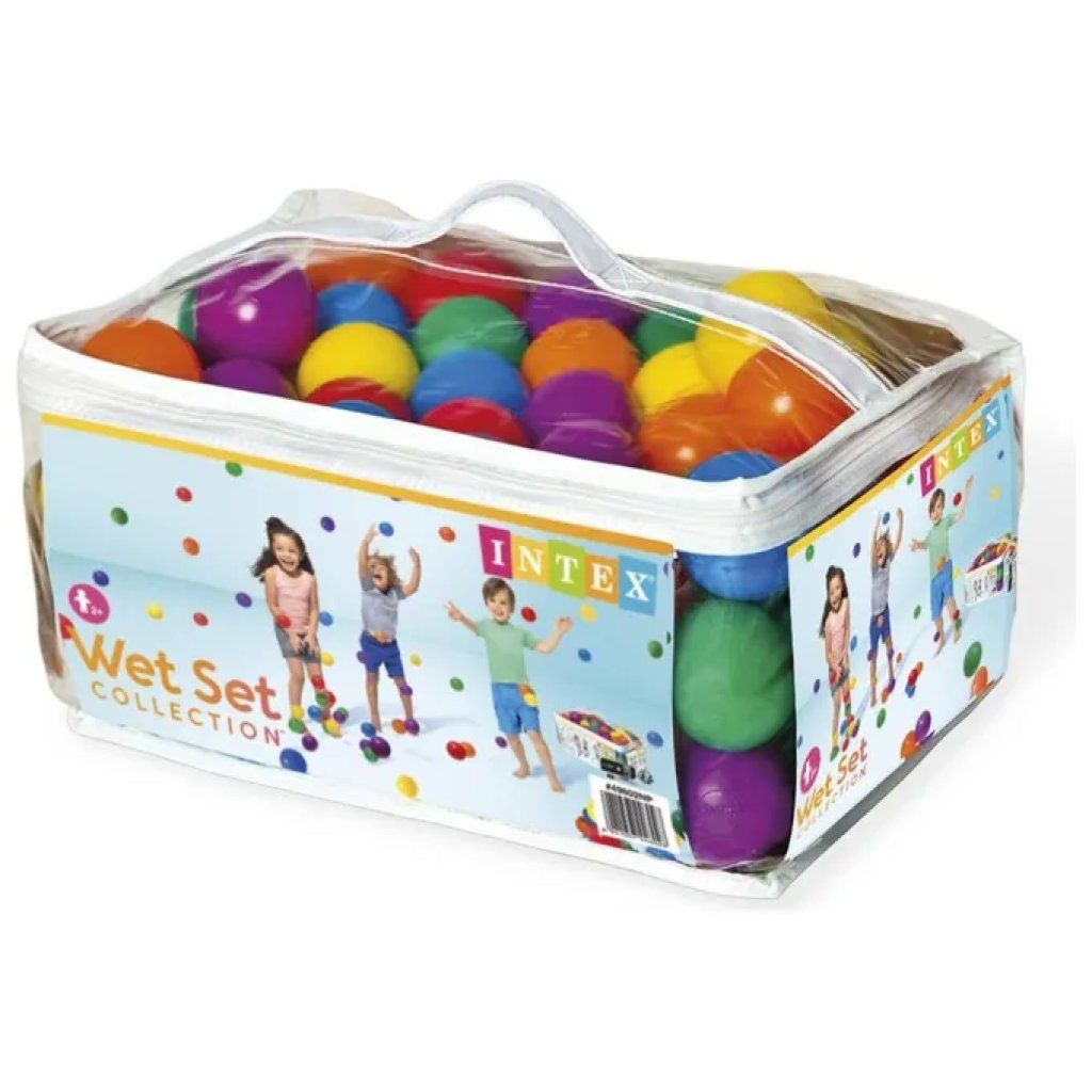 Intex Set da 100 Palline Colorate da 6,5 cm con Sacca